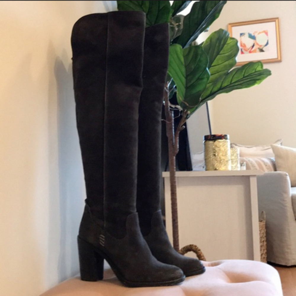 Dolce Vita Black Ohanna Over the Knee Boots 7.5